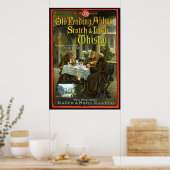 Poster Ancienne abbaye de lecture Whisky (Cuisine)
