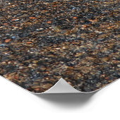 Poster Ancienne bière rousty Can le long de la rivière Mi (Coin)