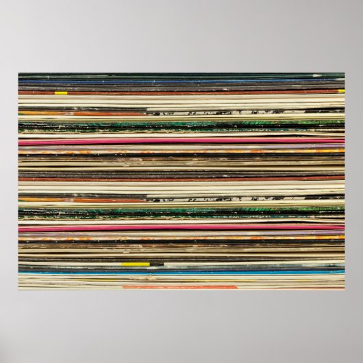 Poster Ancienne boîte de disques empilée en oreiller, vi (Devant)