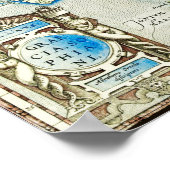 Poster Ancienne carte de la Grèce (Coin)