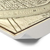 Poster Ancienne carte de la Nouvelle-Orléans, LA (Coin)