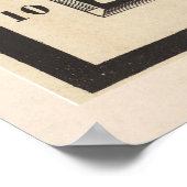 Poster Ancienne carte des Petites Antilles (1844) Caraïbe (Coin)