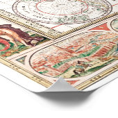 Poster Ancienne carte du monde (Coin)