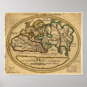 Poster Ancienne Carte du Monde - date inconnue (Devant)