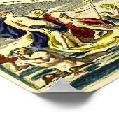 Poster Ancienne carte du monde par Nicolaes Visscher (Coin)