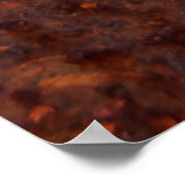 Poster Ancienne corrosion de surface des taches rouillées (Coin)