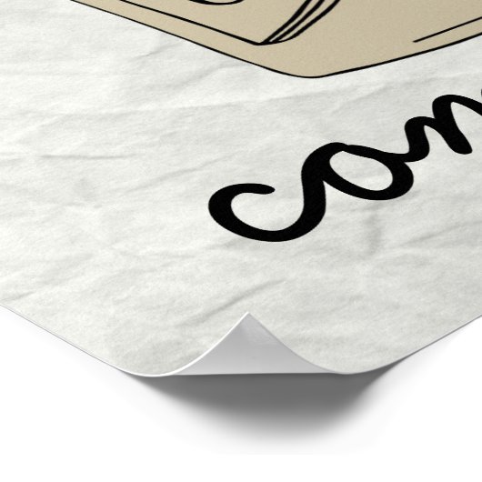 Poster Ancienne école "Soyez engagés" (Coin)