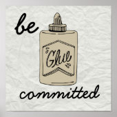 Poster Ancienne école "Soyez engagés" (Devant)