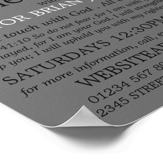 Poster Ancienne Église Sketted, Christian Bible Class Adv (Coin)