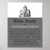 Poster Ancienne Église Sketted, Christian Bible Class Adv (Devant)