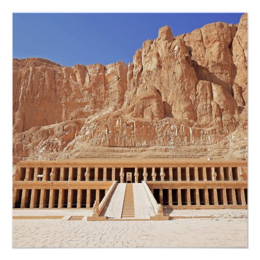 Poster Ancienne Egypte Hatshepsut Deir Bahri Temple Luxor (Devant)