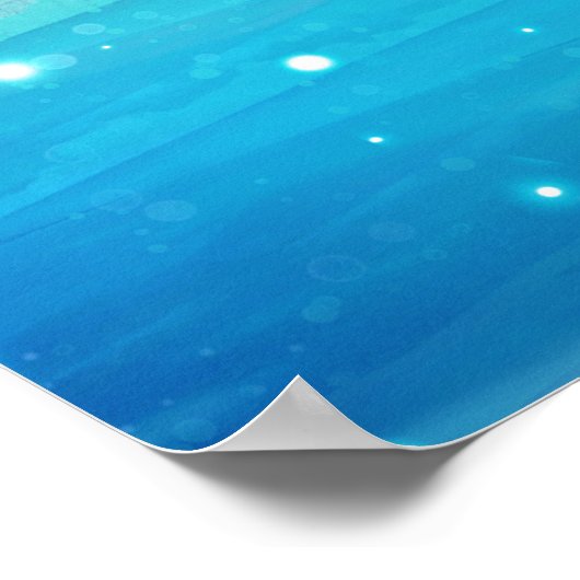 Poster Ancienne Egypte Styled Magic Blue Lotus Flower (Coin)