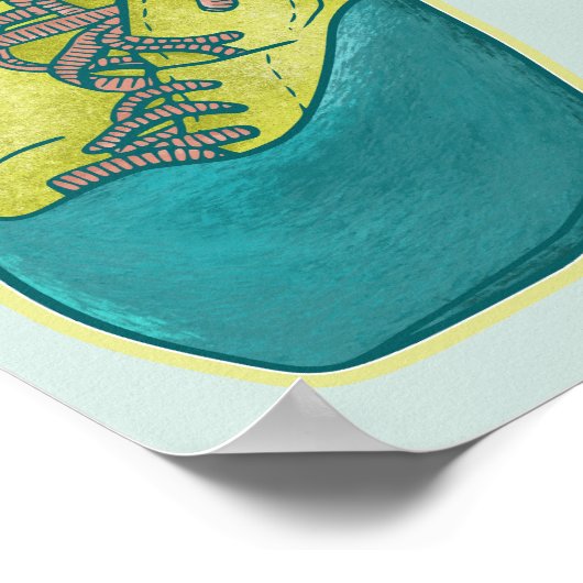 Poster Ancienne escalade chaussures rock escalade (Coin)