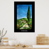 Poster Ancienne ferme du Chianti - Paysage toscane (Cuisine)