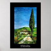 Poster Ancienne ferme du Chianti - Paysage toscane (Devant)