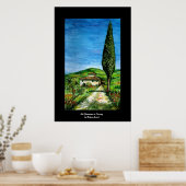 Poster Ancienne ferme du Chianti - Paysage toscane (Cuisine)