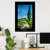Poster Ancienne ferme du Chianti - Paysage toscane (Bureau à domicile)