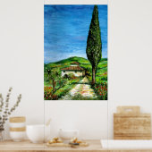 Poster Ancienne ferme du Chianti - Paysage toscane (Cuisine)