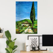 Poster Ancienne ferme du Chianti - Paysage toscane (Bureau à domicile)