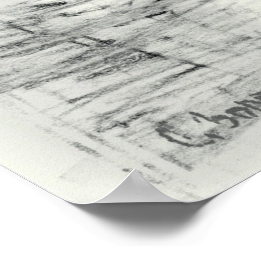 Poster Ancienne fontaine dans le parc avec sculpture de g (Coin)