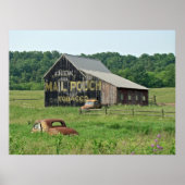 Poster Ancienne grange Pochette de courrier Tabac publici (Devant)