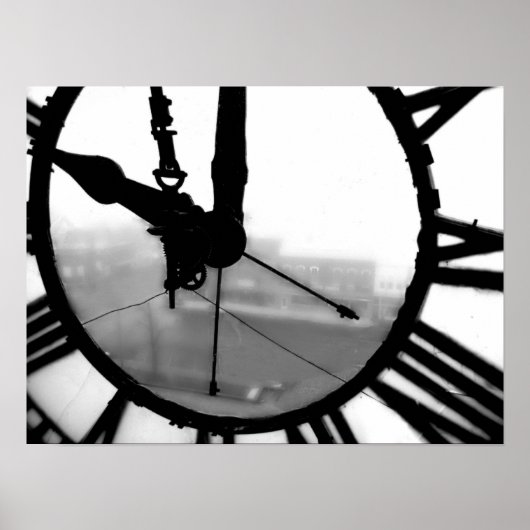 Poster Ancienne horloge (Devant)