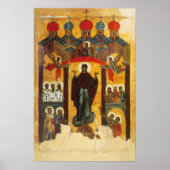 Poster Ancienne icône russe L'Intercession (Devant)