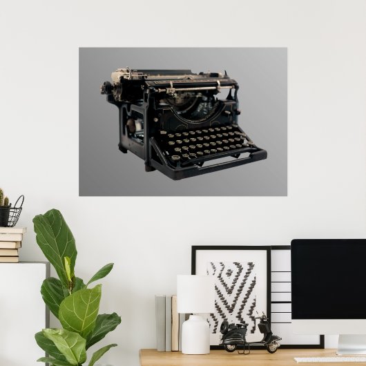 Poster Ancienne machine à écrire (Bureau à domicile)