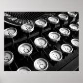 Poster Ancienne machine à écrire (Devant)