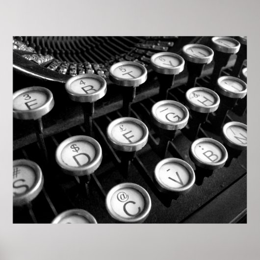 Poster Ancienne machine à écrire (Devant)