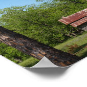 Poster Ancienne maison abandonnée en toile sud GA Imprime (Coin)