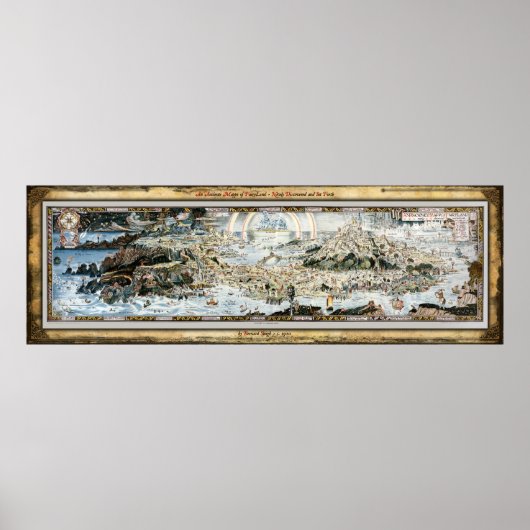 Poster Ancienne Mappe de Fairyland (Devant)