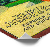 Poster Ancienne mission Orange LabelFullerton, CA (Coin)