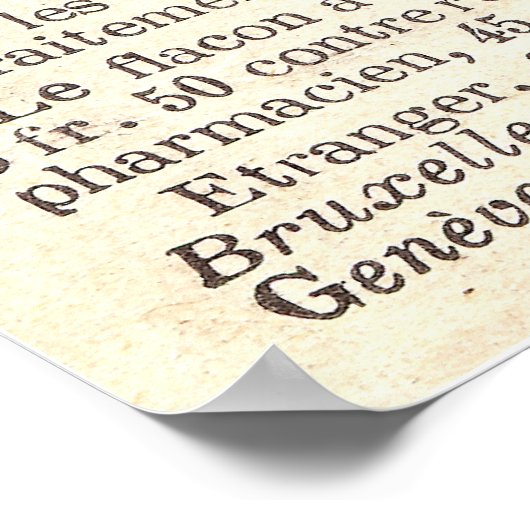 Poster Ancienne publicité française : pilules d'améliorat (Coin)