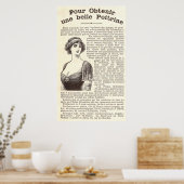 Poster Ancienne publicité française : pilules d'améliorat (Cuisine)