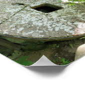 Poster Ancienne roue à Ely's Mill, Fourche à roulettes, G (Coin)