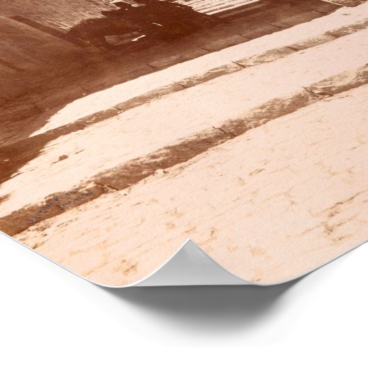 Poster Ancienne ruelle pavée à Jérusalem (Coin)