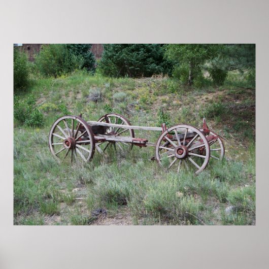 Poster Ancienne Wagon Wheels II (Devant)