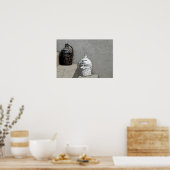 POSTER ANCIENNES BOUTEILLES EN OSIER (Cuisine)