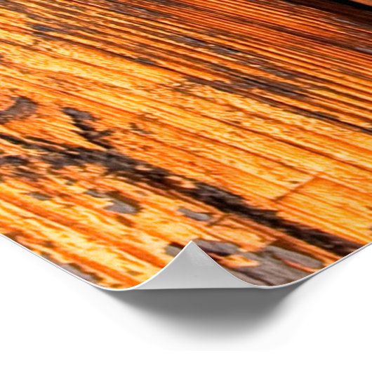 Poster Anciennes planches patinées textureabstraite arriè (Coin)