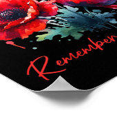 Poster Anciens Combattants Day 2024 Usa Memorial Day Red  (Coin)