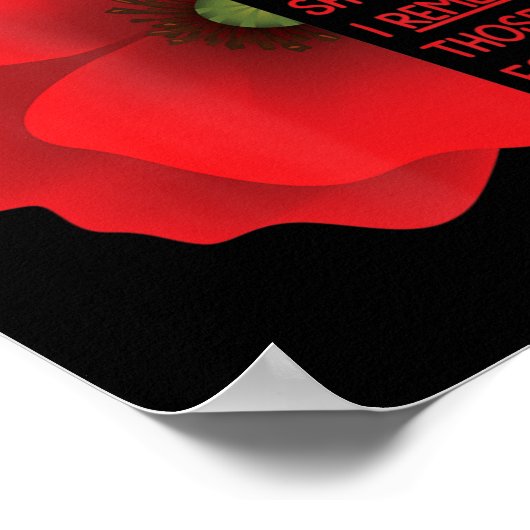 Poster Anciens Combattants Day USA Memorial de peur que n (Coin)