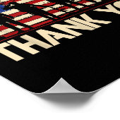 Poster Anciens combattants du Merci du drapeau patriotiqu (Coin)