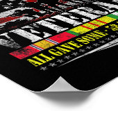 Poster Anciens combattants du Vietnam Vintage Drapeau (Coin)