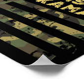 Poster Anciens Combattants Pour Kamala Camouflage Drapeau (Coin)