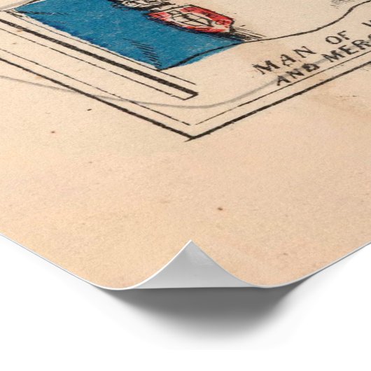 Poster Anciens drapeaux du Monde (1865) (Coin)