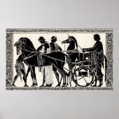Poster anciens hommes et chevaux romains (Devant)