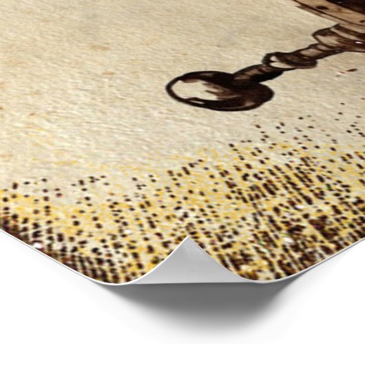 Poster Anciens pirates du navire des Caraïbes Capitaine D (Coin)