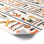 Poster ancient egypt hieroglyphes pattern background hist (Coin)