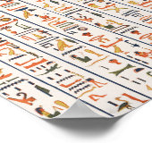 Poster ancient egypt hieroglyphes pattern background hist (Coin)